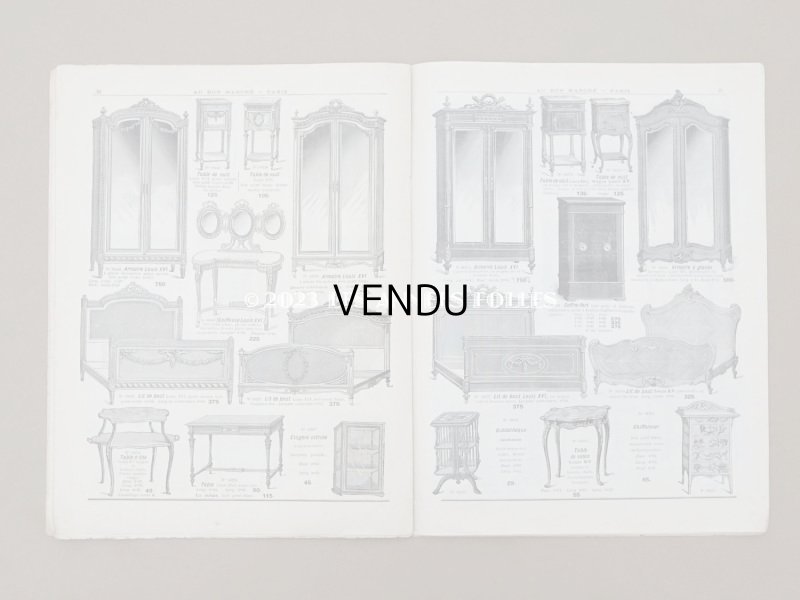 画像9: 1905年 アンティーク ボンマルシェのカタログ　椅子＆高級家具　SIEGES ARTISTIQUES EBENISTERIE - AU BON MARCHE -