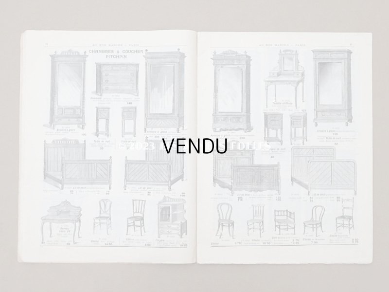 画像7: 1905年 アンティーク ボンマルシェのカタログ　椅子＆高級家具　SIEGES ARTISTIQUES EBENISTERIE - AU BON MARCHE -
