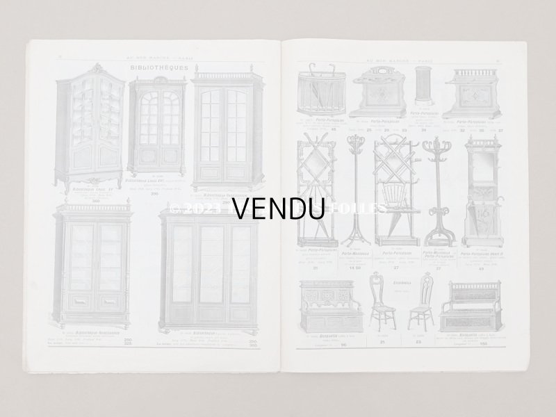 画像11: 1905年 アンティーク ボンマルシェのカタログ　椅子＆高級家具　SIEGES ARTISTIQUES EBENISTERIE - AU BON MARCHE -