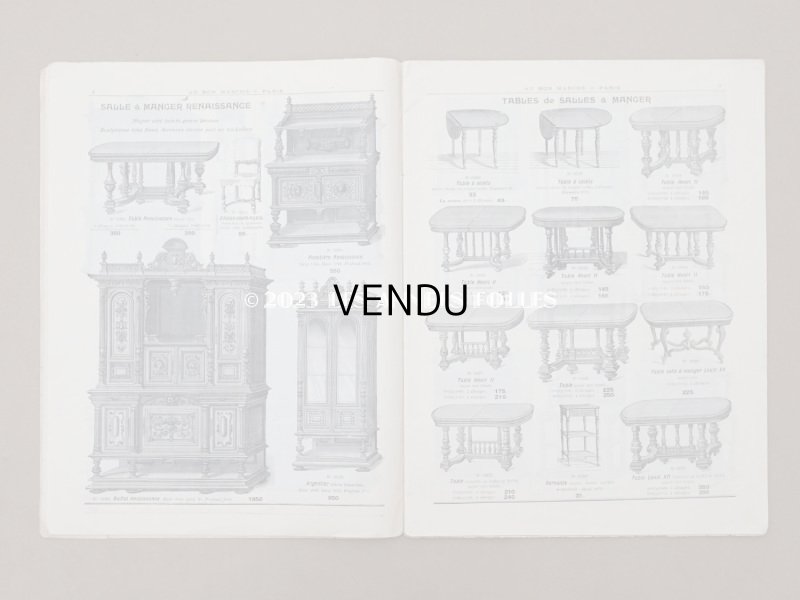画像6: 1905年 アンティーク ボンマルシェのカタログ　椅子＆高級家具　SIEGES ARTISTIQUES EBENISTERIE - AU BON MARCHE -