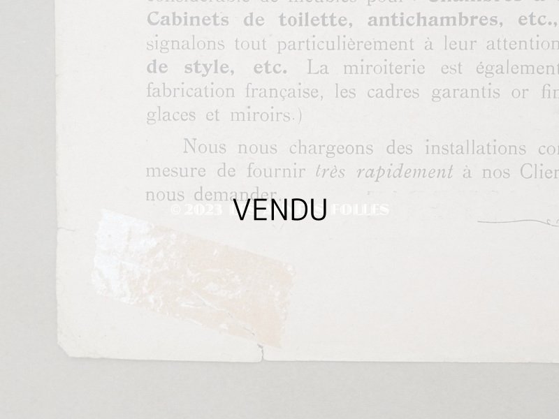 画像5: 1905年 アンティーク ボンマルシェのカタログ　椅子＆高級家具　SIEGES ARTISTIQUES EBENISTERIE - AU BON MARCHE -