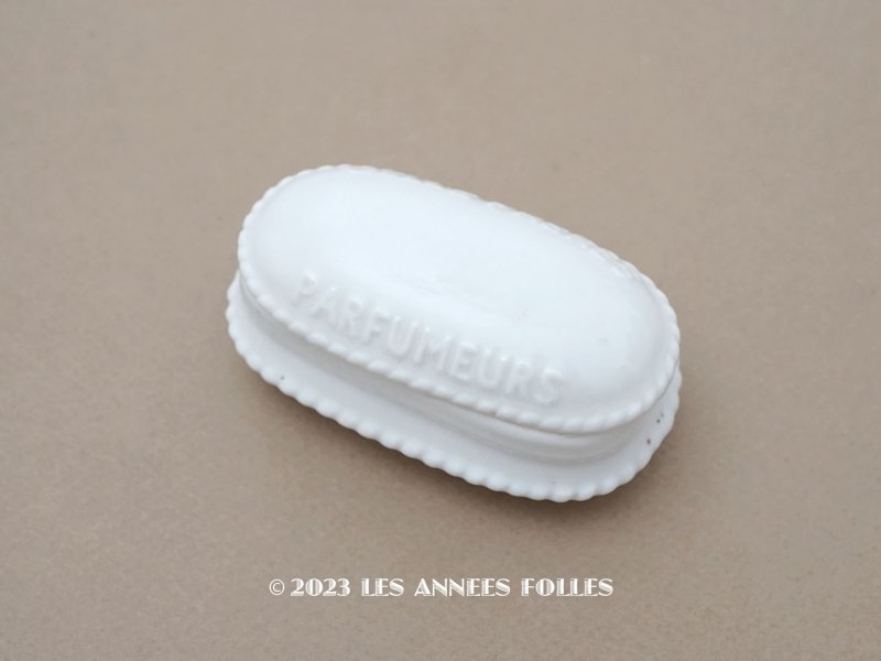 画像1:  アンティーク GELLE FRERES 歯磨き粉ケース パールリム　セラミック製 - GELLE FRERES PARIS -