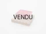アンティーク とても小さな　ベルベットの台座 ピンク 9×9×3.8cm