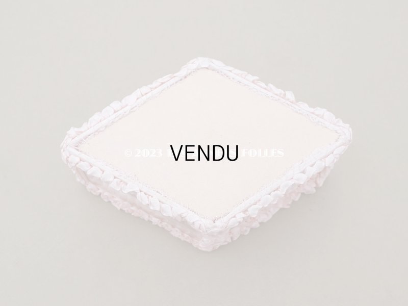 画像15: アンティーク リボンワークのジュエリーボックス パウダーピンク ガラスケース