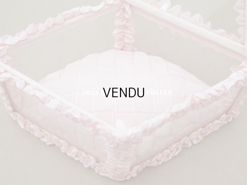 画像8: アンティーク リボンワークのジュエリーボックス パウダーピンク ガラスケース