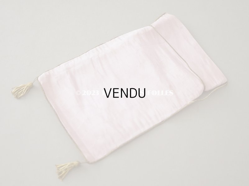 画像8: アンティーク ショコラティエ BOISSIERのお菓子袋  シルク製 オモニエール ピンク- BOISSIER PARIS -