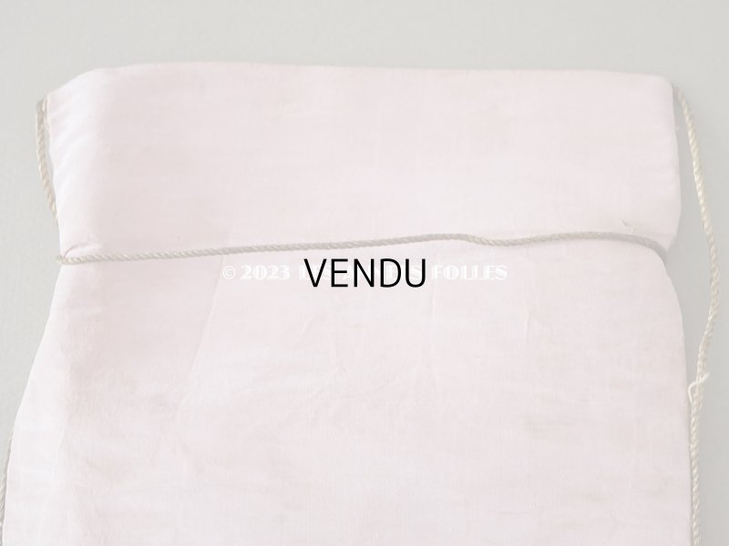 画像9: アンティーク ショコラティエ BOISSIERのお菓子袋  シルク製 オモニエール ピンク- BOISSIER PARIS -