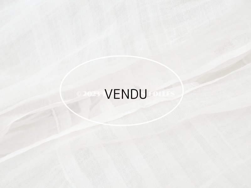 画像28: アンティーク 洗礼式のベビードレス パフスリーブ 手刺繍の花模様＆レース＆オレンジベージュのリボン