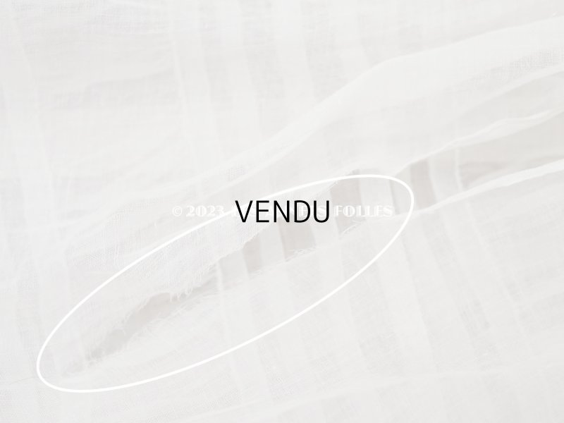 画像27: アンティーク 洗礼式のベビードレス パフスリーブ 手刺繍の花模様＆レース＆オレンジベージュのリボン