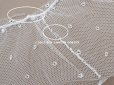画像4: アンティーク 幅広 フリルレース オフホワイト ドット刺繍入り チュールレース 2.5m 幅11.5cm 