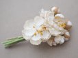 画像9: アンティーク ドールハット用 布花の小さなブーケ　薔薇＆デイジー