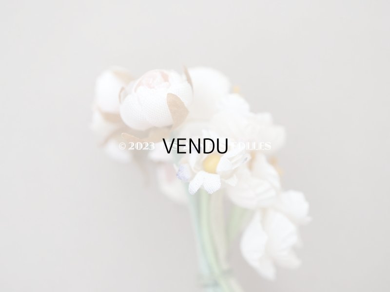 画像7: アンティーク ドールハット用 布花の小さなブーケ 薔薇&デイジー