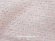 画像1: アンティーク  ピンクの小さなドット刺繍入り コットン生地 78×145cm (1)