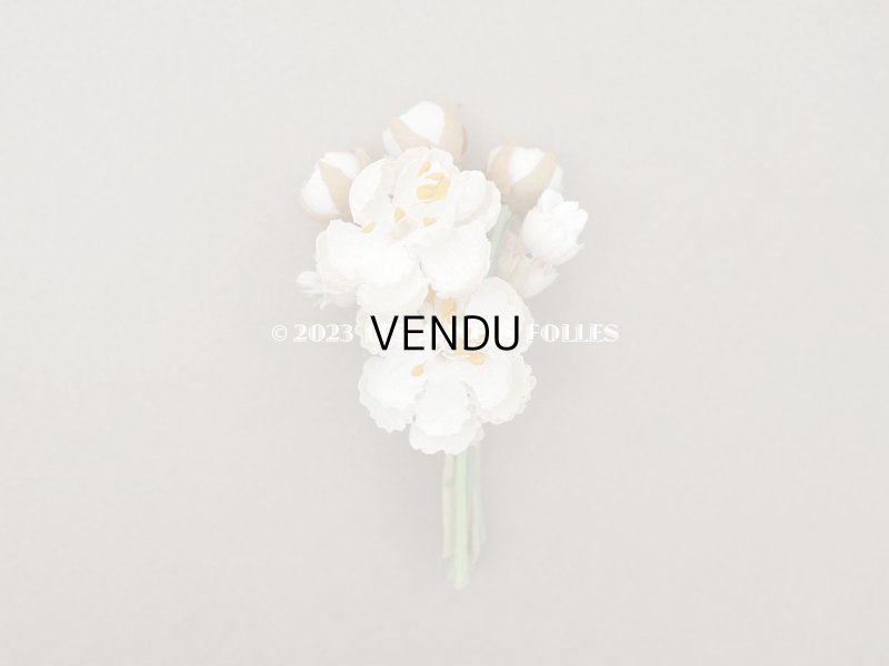 画像4: アンティーク ドールハット用 布花の小さなブーケ 薔薇&デイジー