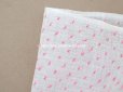 画像5: アンティーク  ピンクの小さなドット刺繍入り コットン生地 78×145cm