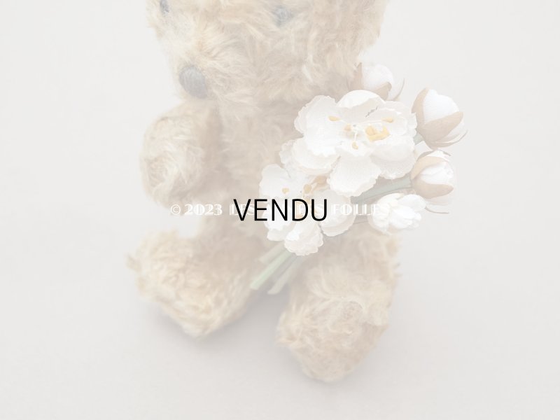 画像3: アンティーク ドールハット用 布花の小さなブーケ 薔薇&デイジー