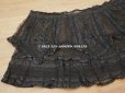 画像14: 1900年頃 アンティーク  53cm幅  ドレスの裾 ドットのチュール＆シルクサテンリボン　黒＆ブラウン  約320cm  