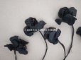 画像3: アンティーク 黒のパルマスミレの布花