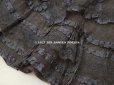 画像10: 1900年頃 アンティーク  53cm幅  ドレスの裾 ドットのチュール＆シルクサテンリボン　黒＆ブラウン  約320cm  