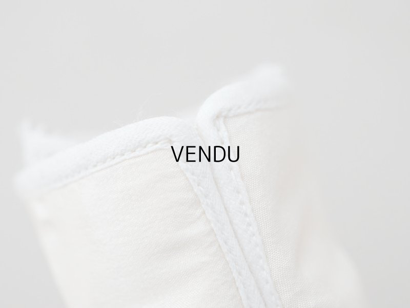 画像9: アンティーク ベビーシューズ エクリュ リボン柄の手刺繍入り 