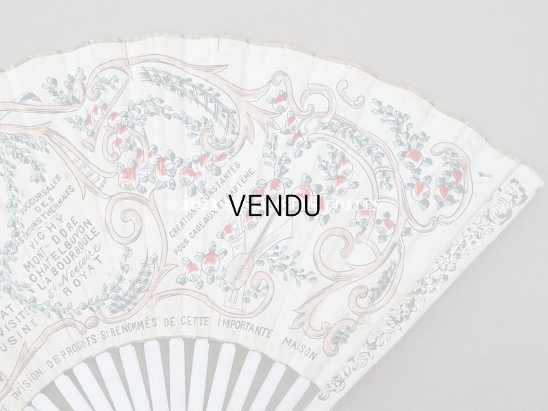 画像6: アンティーク 箱入り『マルキーズ・ ドゥ・セヴィニエ』のファン - MARQUISE DE SEVIGNE PARIS -