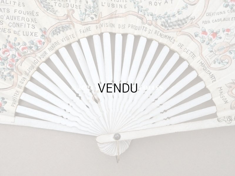 画像3: アンティーク 箱入り『マルキーズ・ ドゥ・セヴィニエ』のファン - MARQUISE DE SEVIGNE PARIS -