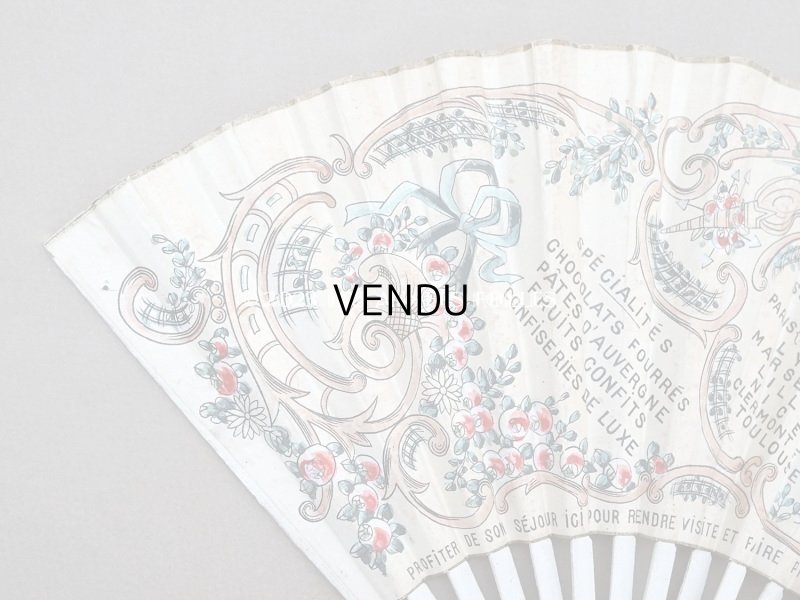 画像4: アンティーク 箱入り『マルキーズ・ ドゥ・セヴィニエ』のファン - MARQUISE DE SEVIGNE PARIS -