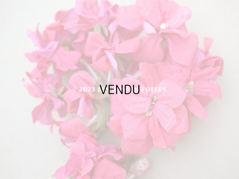 画像6: アンティーク ゼラニウムの布花  ピンク