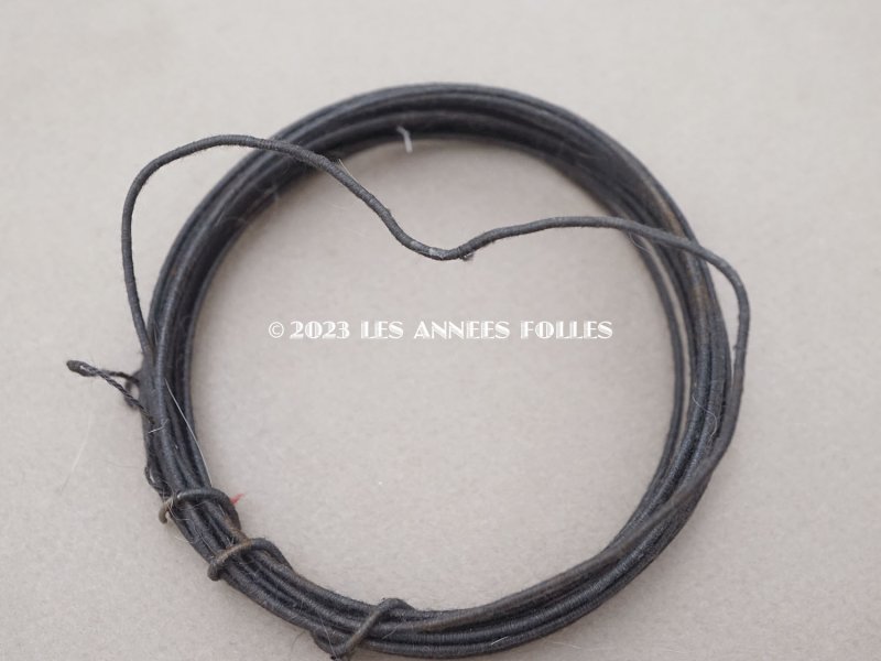 画像13: アンティーク ドールハット用 ワイヤー ブラック&チャコールグレイ 約3.5m