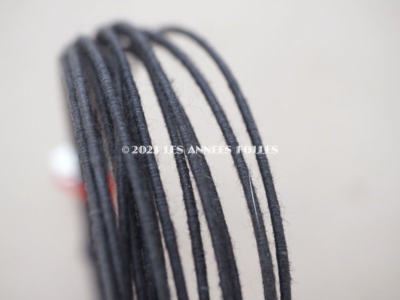 画像12: アンティーク ドールハット用 ワイヤー ブラック&チャコールグレイ 約3.5m