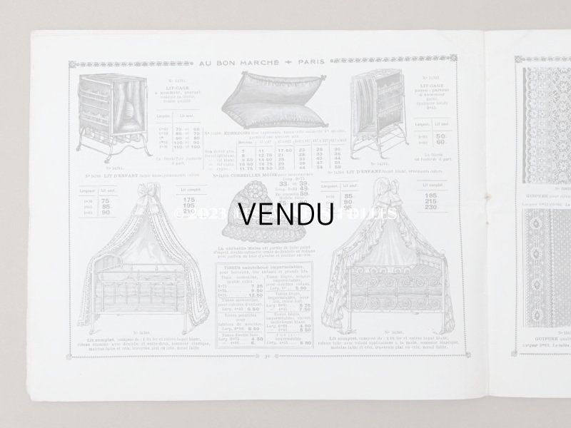 画像9: アンティーク ボンマルシェのカタログ　カーテン＆ベッドカバー RIDEAUX BLANCS - AU BON MARCHE -