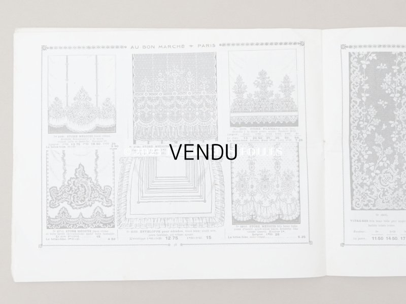 画像10: アンティーク ボンマルシェのカタログ　カーテン＆ベッドカバー RIDEAUX BLANCS - AU BON MARCHE -