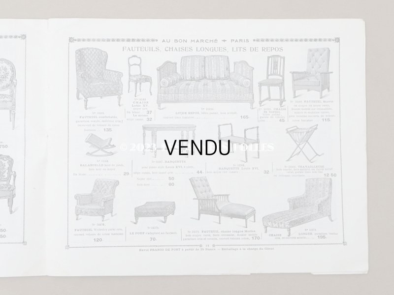 画像5: アンティーク ボンマルシェのカタログ　カーテン＆ベッドカバー RIDEAUX BLANCS - AU BON MARCHE -