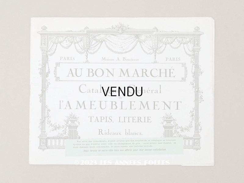 画像1: アンティーク ボンマルシェのカタログ　カーテン＆ベッドカバー RIDEAUX BLANCS - AU BON MARCHE -