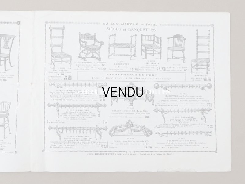 画像6: アンティーク ボンマルシェのカタログ　カーテン＆ベッドカバー RIDEAUX BLANCS - AU BON MARCHE -