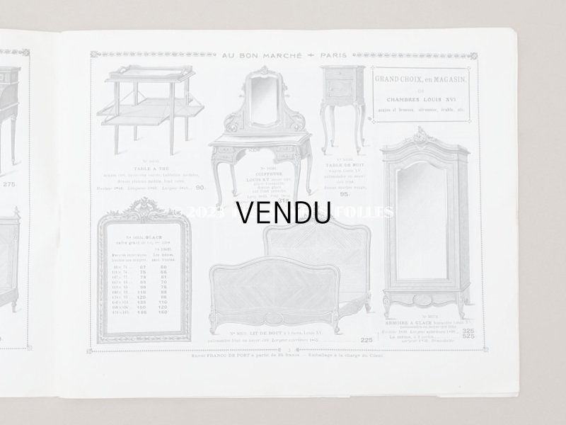 画像3: アンティーク ボンマルシェのカタログ　カーテン＆ベッドカバー RIDEAUX BLANCS - AU BON MARCHE -