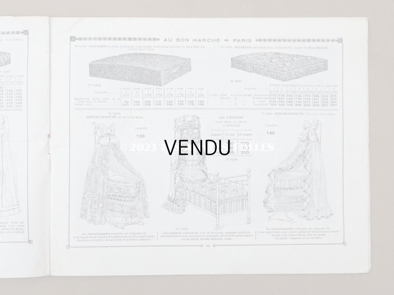 画像8: アンティーク ボンマルシェのカタログ　カーテン＆ベッドカバー RIDEAUX BLANCS - AU BON MARCHE -