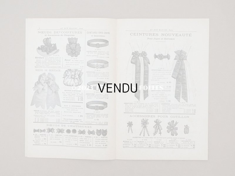 画像5: アンティーク ボンマルシェ リボンのカタログ　CATALOGUE DES RUBANS - AU BON MARCHE -