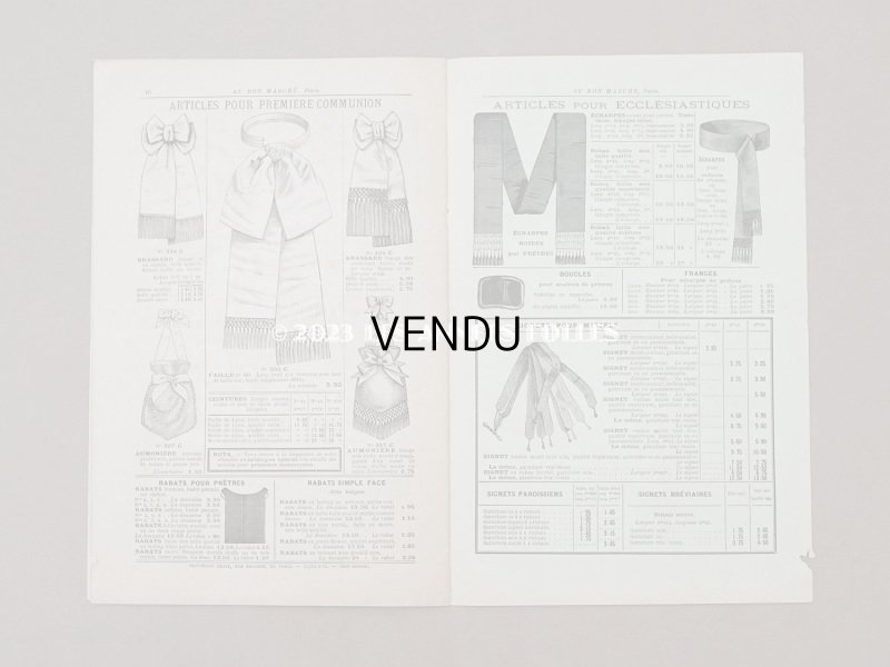 画像8: アンティーク ボンマルシェ リボンのカタログ　CATALOGUE DES RUBANS - AU BON MARCHE -