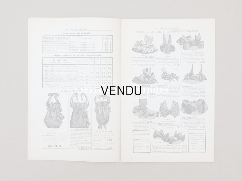 画像4: アンティーク ボンマルシェ リボンのカタログ　CATALOGUE DES RUBANS - AU BON MARCHE -
