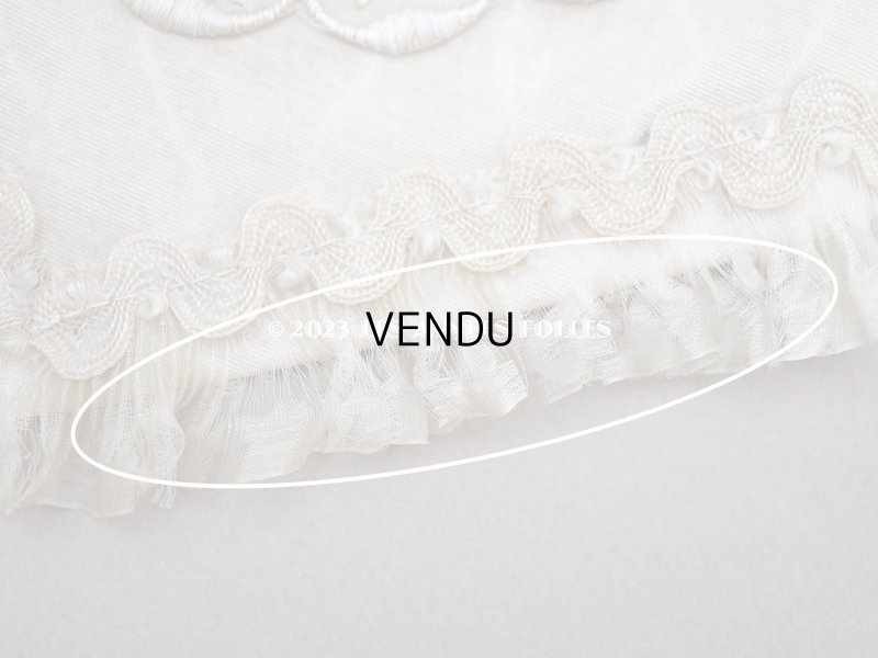 画像10: 1900年頃 アンティーク  シルク製　初聖体のオモニエール エクリュ＆ベージュ