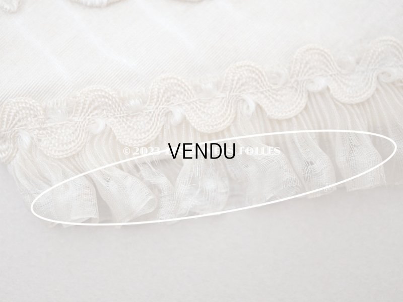 画像9: 1900年頃 アンティーク  シルク製　初聖体のオモニエール エクリュ＆ベージュ