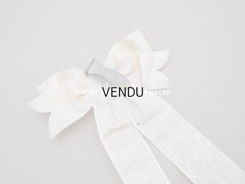 画像14: 1900年頃 アンティーク  シルク製　初聖体のオモニエール エクリュ＆ベージュ