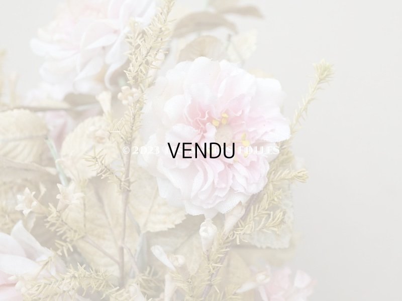 画像13: 19世紀 アンティーク グローブ・ド・マリエの大きなブーケ パウダーピンクの薔薇