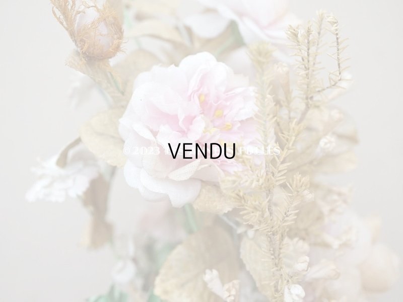 画像14: 19世紀 アンティーク グローブ・ド・マリエの大きなブーケ パウダーピンクの薔薇