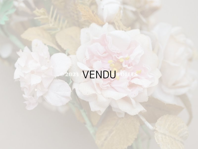 画像8: 19世紀 アンティーク グローブ・ド・マリエの大きなブーケ パウダーピンクの薔薇