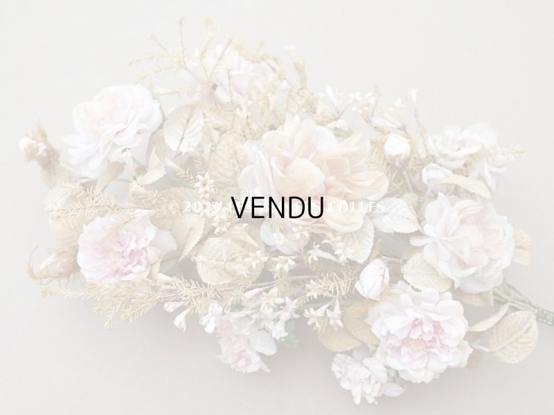 画像5: 19世紀 アンティーク グローブ・ド・マリエの大きなブーケ パウダーピンクの薔薇