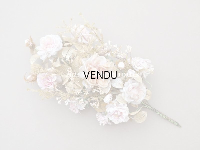 画像3: 19世紀 アンティーク グローブ・ド・マリエの大きなブーケ パウダーピンクの薔薇