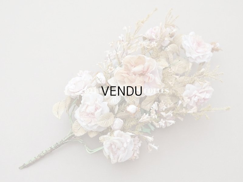 画像6: 19世紀 アンティーク グローブ・ド・マリエの大きなブーケ パウダーピンクの薔薇