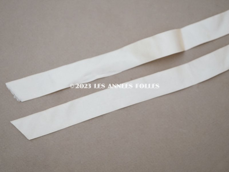 画像12: アンティーク バテム用 レースのボネ パウダーピンクのシルクリボン